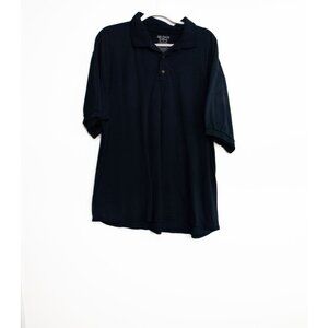 Gildan DryBlend Navy Polo Shirt - 2XL Short-Sleeve